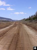 Soft road with ruts. Photo by Dawn Ballou, Pinedale Online.