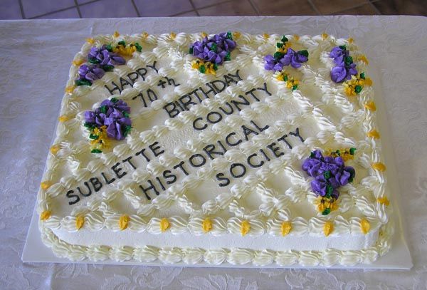 70 years cake. Photo by Dawn Ballou, Pinedale Online.