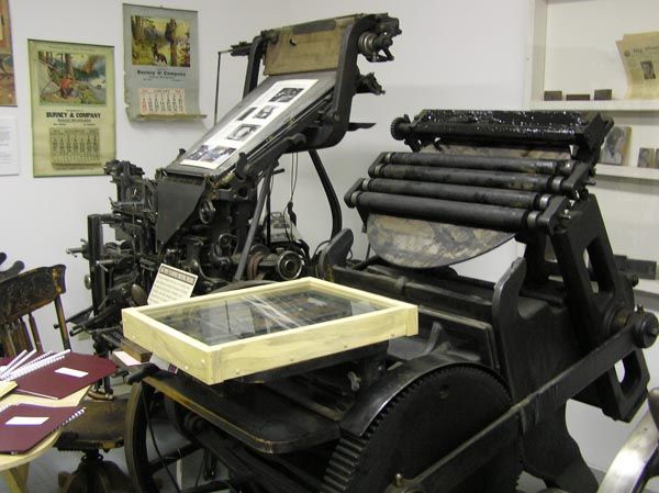 Big Piney Examiner presses. Photo by Dawn Ballou, Pinedale Online.