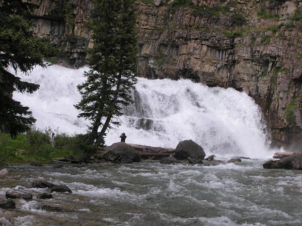 Granite Creek Falls. Photo by Dawn Ballou, Pinedale Online.