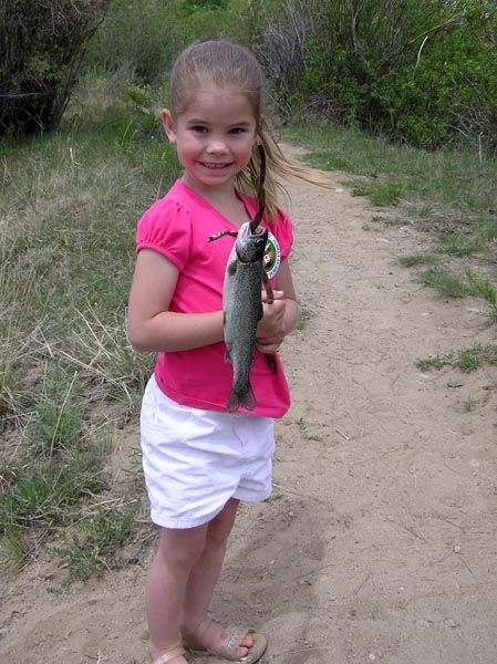 Hannahs fish. Photo by Dawn Ballou, Pinedale Online.