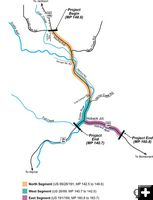 Hoback Road Project Map. Photo by WYDOT.