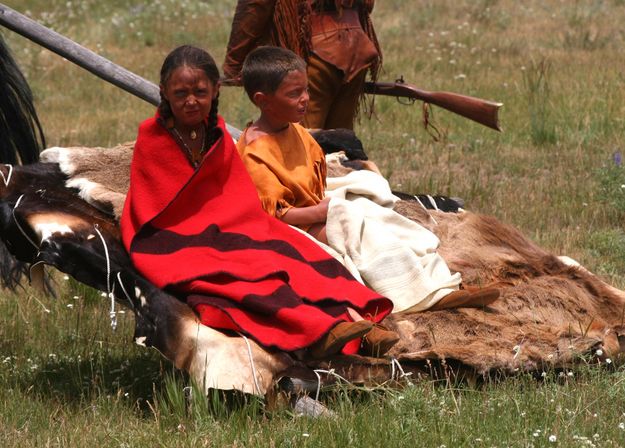 Marie Aioe Dorion Children. Photo by Clint Gilchrist, Pinedale Online.