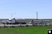 Heavy truck traffic. Photo by Pinedale Online.