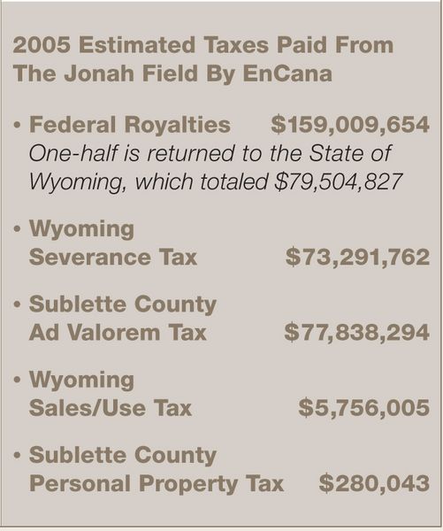 Tax Revenue. Photo by EnCana USA.