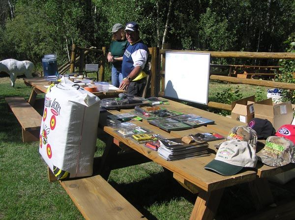 Prizes and raffles. Photo by Dawn Ballou, Pinedale Online.