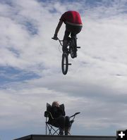 Jump over Jenny. Photo by Dawn Ballou, Pinedale Online.