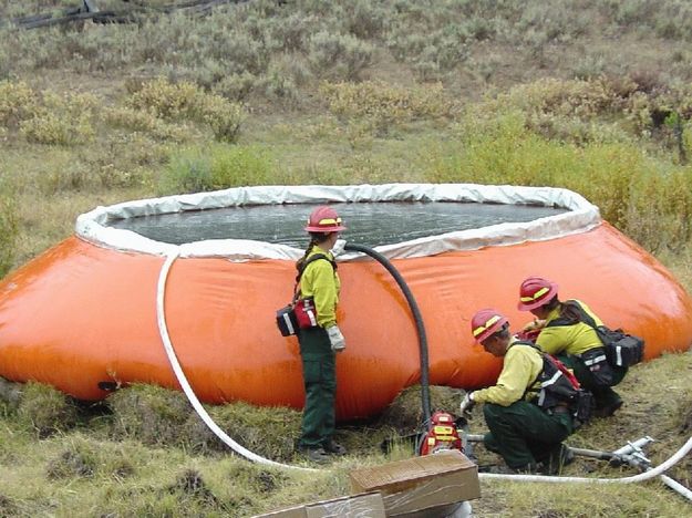 Firefighters with the Pumpkin. Photo by US Forest Service.