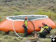 Firefighters with the Pumpkin. Photo by US Forest Service.