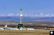 Drill Rig on Cottonwood Creek. Photo by Pinedale Online.