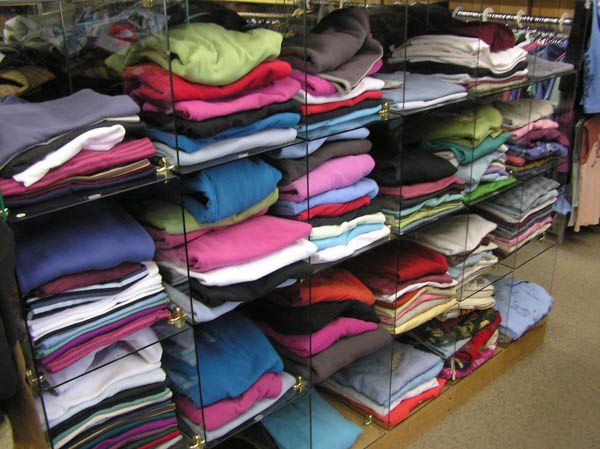 Warm sport shirts and sweaters. Photo by Dawn Ballou, Pinedale Online!.