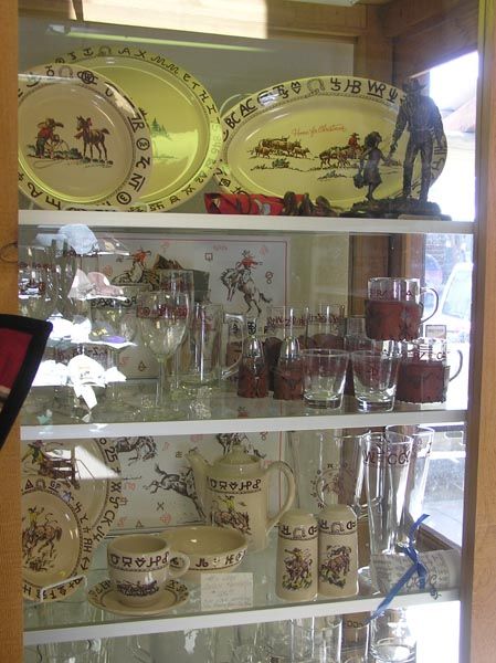 Western Dishes and Glasses. Photo by Dawn Ballou, Pinedale Online!.