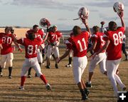 Punchers defeat Glenrock. Photo by Clint Gilchrist, BigPiney.com.