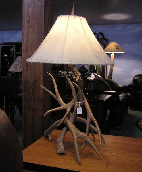 Antler Lamp. Photo by Dawn Ballou, Pinedale Online.