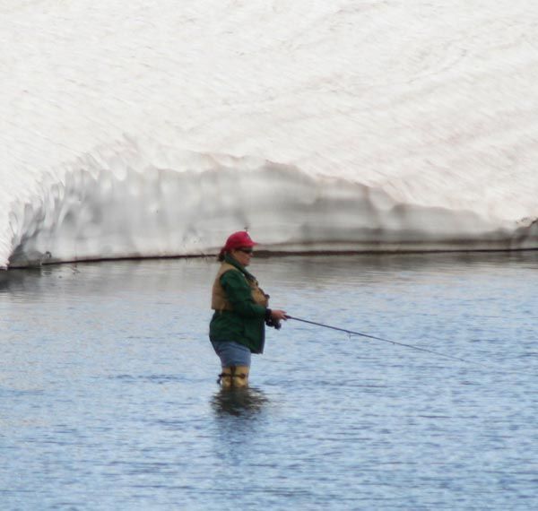 Spring fishing. Photo by Clint Gilchrist, Pinedale Online.