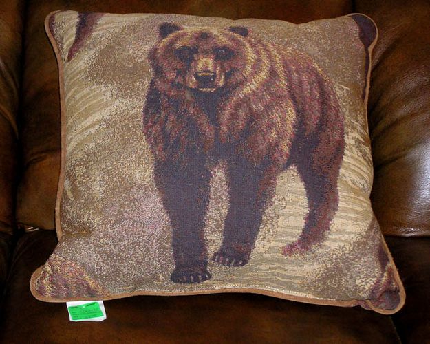 Grizzly Bear Pillow. Photo by Dawn Ballou, Pinedale Online.