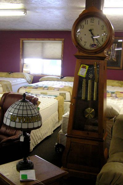 Modern Clock and Lamp. Photo by Dawn Ballou, Pinedale Online.