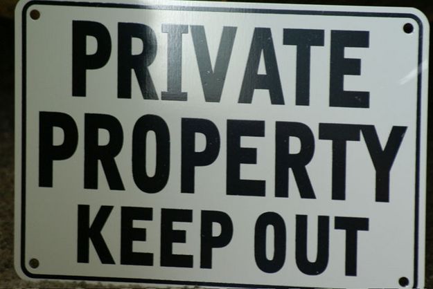 Private Property. Photo by Cat Urbigkit, Pinedale Online.