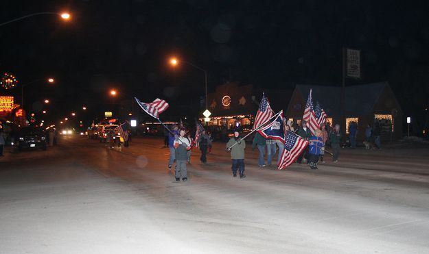 Ski Club float. Photo by Pam McCulloch, Pinedale Online.