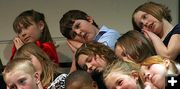 2nd Graders Sleep. Photo by Pam McCulloch, Pinedale Online.