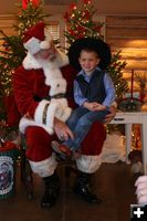 Santa and Chance. Photo by Pam McCulloch, Pinedale Online.