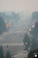 Smoke descends on Pinedale. Photo by Clint Gilchrist, Pinedale Online.