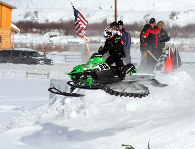 Finish Line Jump. Photo by Pinedale Online.