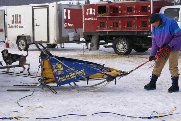 Town of Big Piney Sled. Photo by Cat Urbigkit, Pinedale Online.