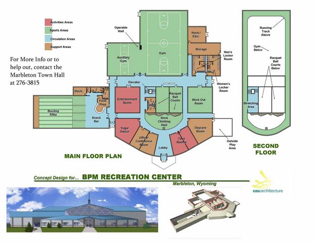 Proposed Rec Center. Photo by Big Piney-Marbleton Rec Board.