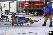 Town of Big Piney Sled. Photo by Cat Urbigkit, Pinedale Online.