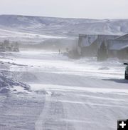 Blowing Snow. Photo by Dawn Ballou, Pinedale Online.