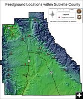 Sublette County Feedgrounds. Photo by Wyoming Game & Fish.