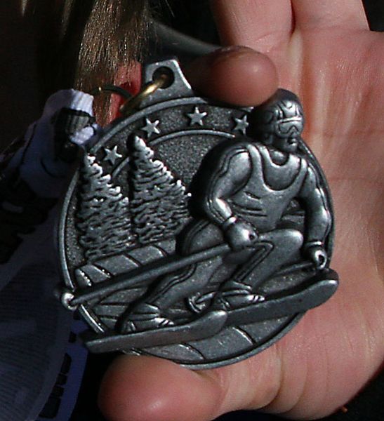 Race medal. Photo by Pam McCulloch, Pinedale Online.
