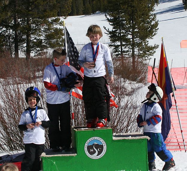 K-2nd Grade Boy Winners. Photo by Pam McCulloch, Pinedale Online.