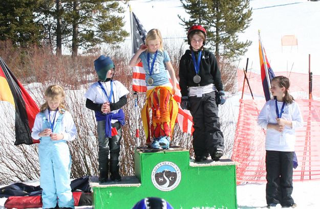 K-2nd Grade Girl Winners. Photo by Pam McCulloch, Pinedale Online.