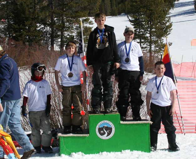 Snowboard Winners. Photo by Pam McCulloch, Pinedale Online.