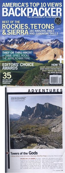 Backpacker Magazine. Photo by Pinedale Online.