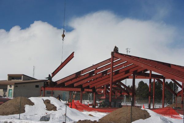 New Clinic Construction. Photo by Clint Gilchrist, Pinedale Online.