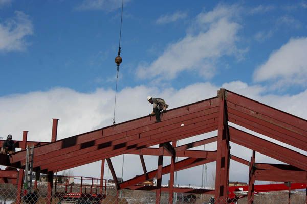 New Clinic Construction. Photo by Clint Gilchrist, Pinedale Online.