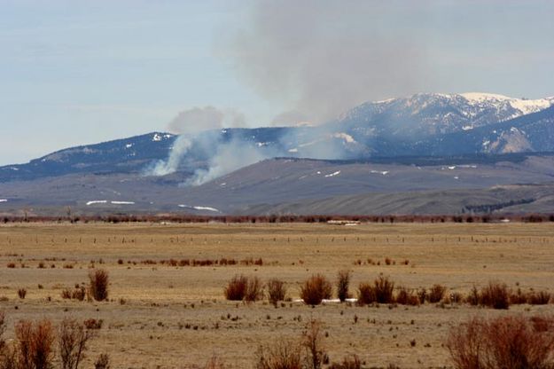 New Fork prescribed burn. Photo by Clint Gilchrist, Pinedale Online.