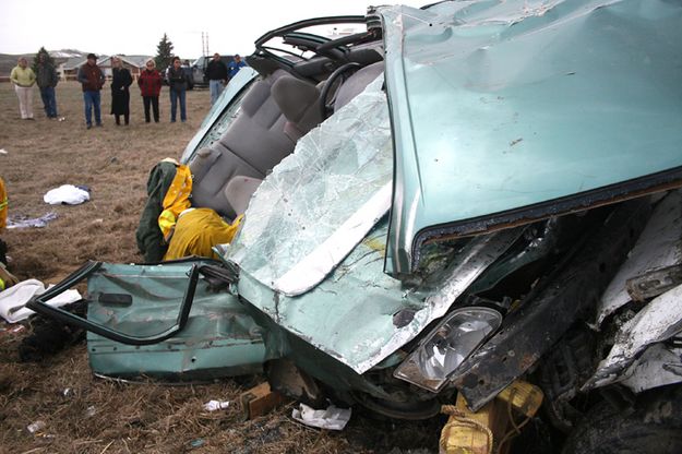 After Jaws of Life. Photo by Pam McCulloch, Pinedale Online.