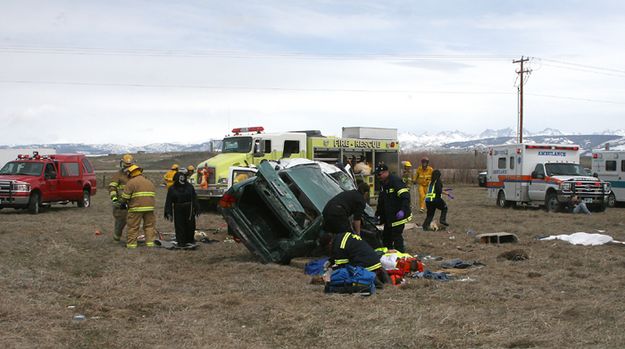 Crash Site. Photo by Pam McCulloch, Pinedale Online.