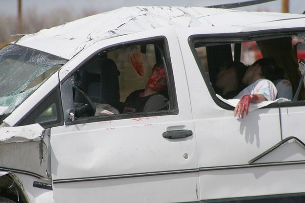 Crash Victims. Photo by Pam McCulloch, Pinedale Online.