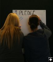 I Pledge. Photo by Pam McCulloch, Pinedale Online.