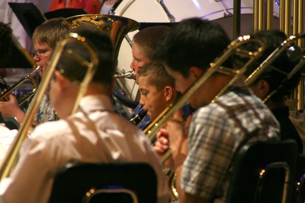 Brass Section. Photo by Pam McCulloch.