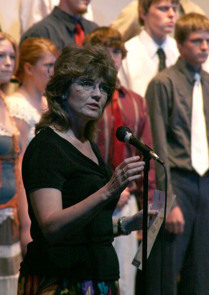 Gena Anderson, Choral Director. Photo by Pam McCulloch.