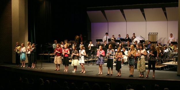 Middle School Clarinets. Photo by Pam McCulloch.