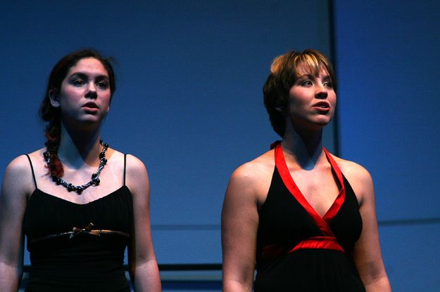 Morgan Holz and Kathryn Konicek, Duet. Photo by Pam McCulloch.