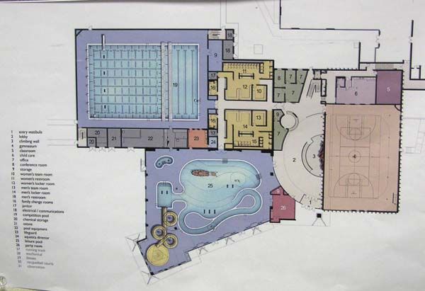 1st floor floorplan. Photo by Sublette County School District #1.