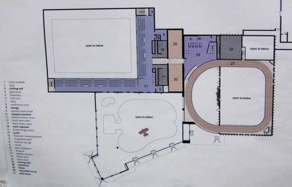 2nd floor floorplan. Photo by Sublette County School District #1.